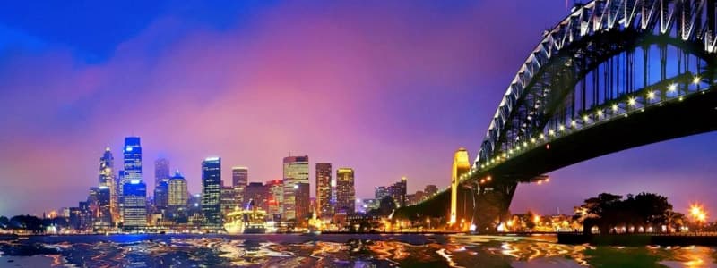 Sydney Harbour Bridge at night