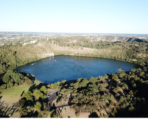South Australia Opens Up Colour Photograph of Mt Gambier